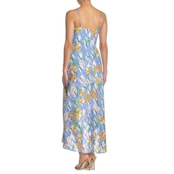 Kensie Blue Multi Floral Burnout Dress NWT - Picture 2 of 4